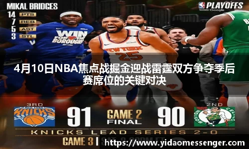 4月10日NBA焦点战掘金迎战雷霆双方争夺季后赛席位的关键对决